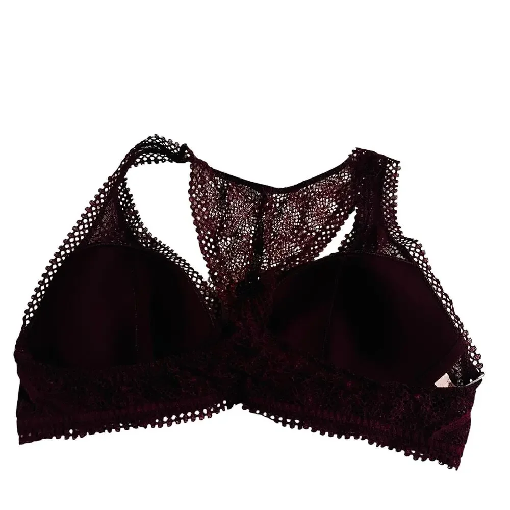 Victoria’s Secret Lace Racer Back Bralette Size L Large
